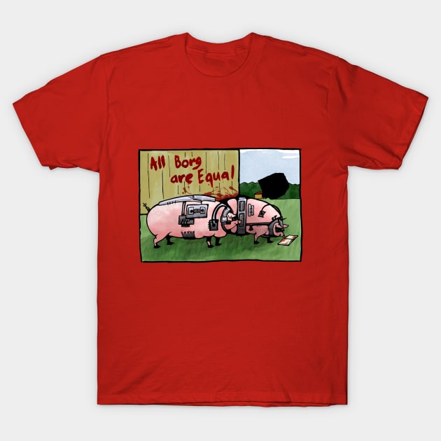 Borg Pigs T-Shirt by zzmyxazz